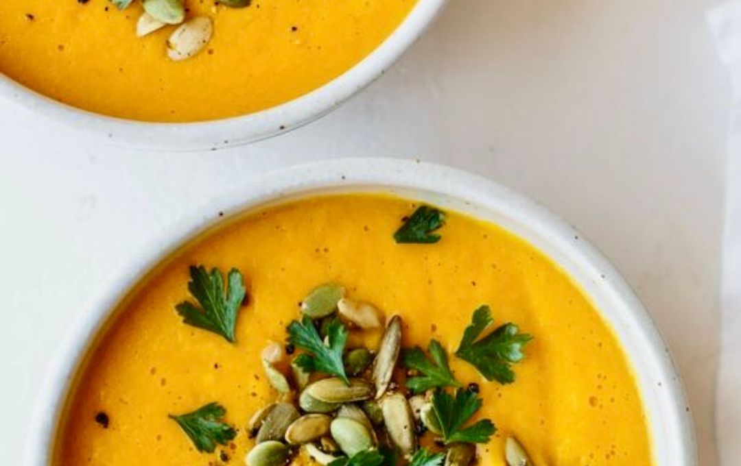 curried butternut soup by veggie diva