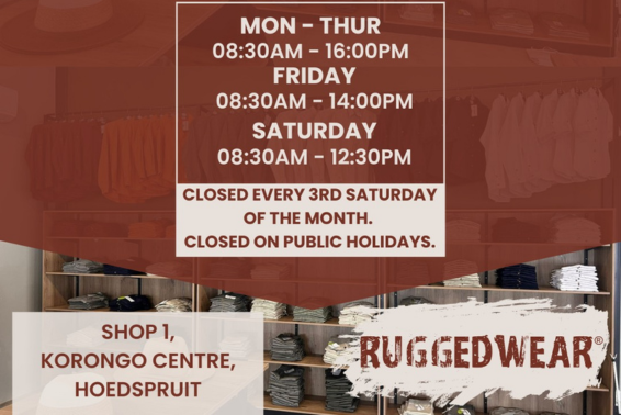 rugged wear open at karongo centre