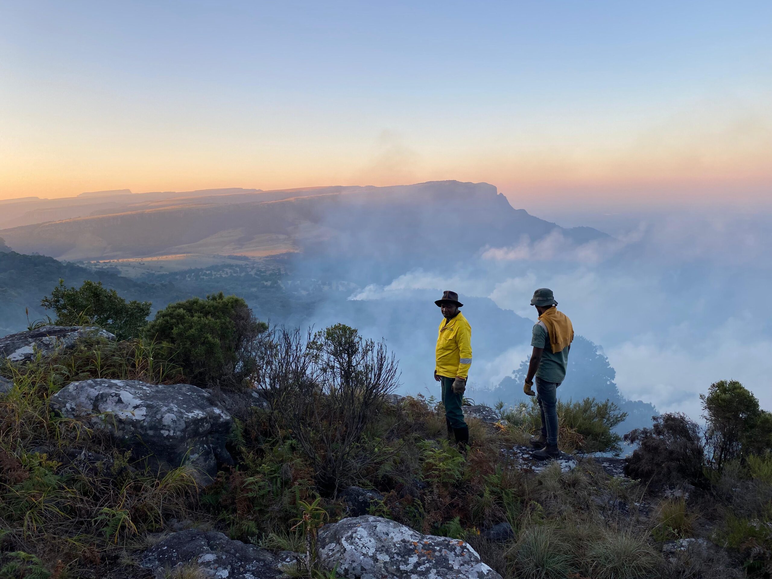 K2C team monitoring a controlled burn in the Upper Blyde Catchment[97]